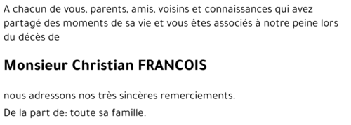 Christian FRANCOIS
