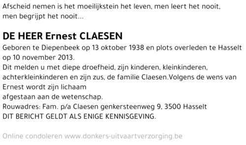 Ernest Claesen