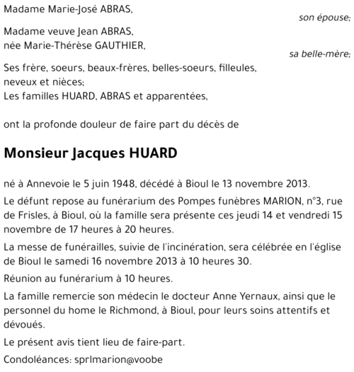 Jacques HUARD