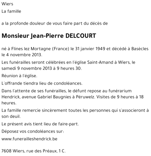 Jean-Pierre DELCOURT