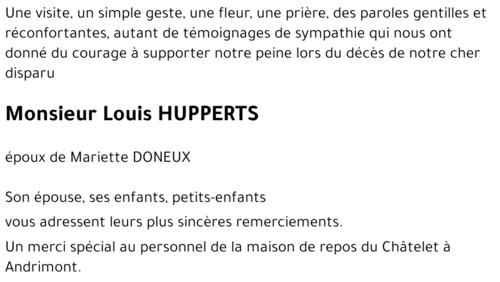 Louis HUPPERTS