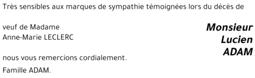 Lucien ADAM