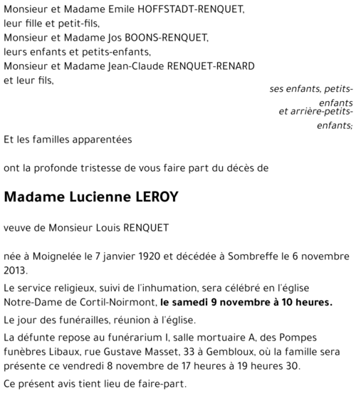 Lucienne LEROY
