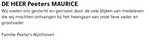 Peeters Maurice