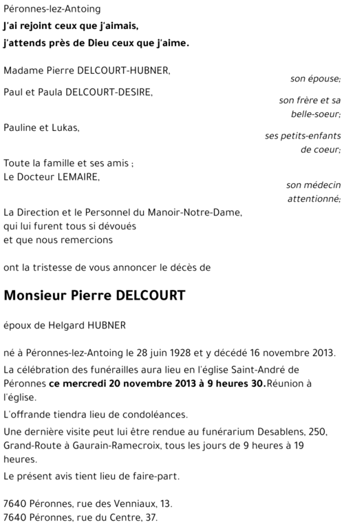 Pierre DELCOURT