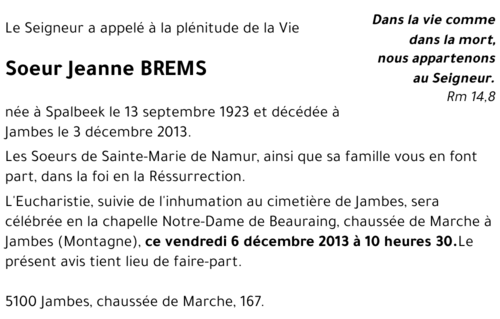 Jeanne BREMS
