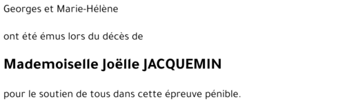 Joëlle JACQUEMIN