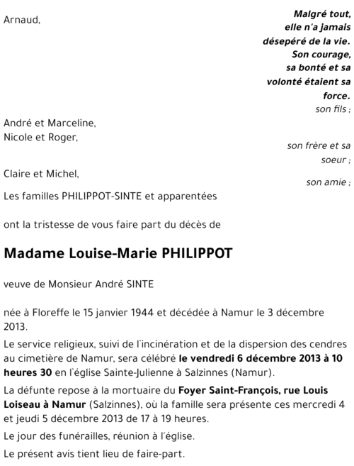 Louise-Marie PHILIPPOT
