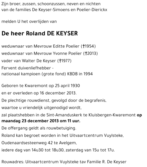 Roland De Keyser