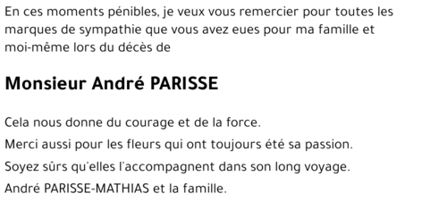 André PARISSE
