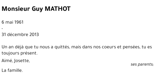 Guy MATHOT