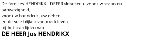 Jos Hendrikx