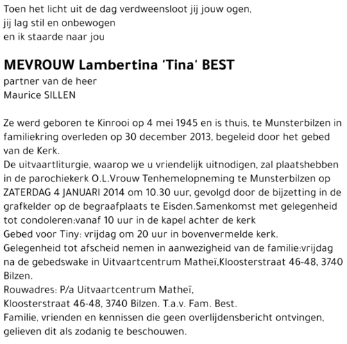 Lambertina 'Tina' BEST