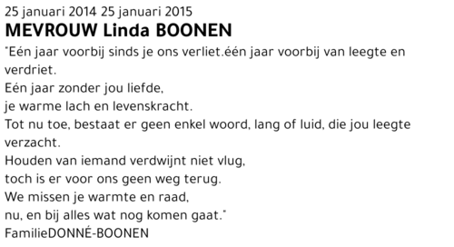 Linda BOONEN