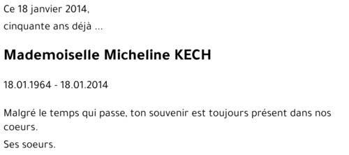Micheline KECH