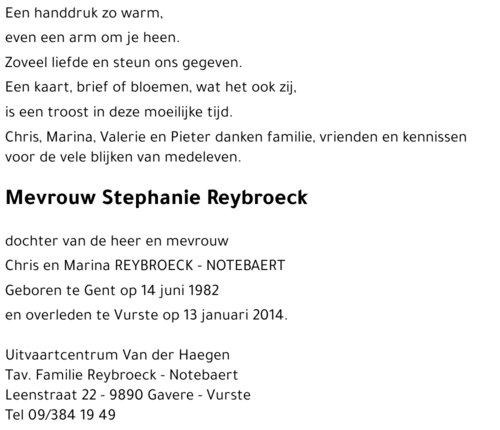 Stephanie Reybroeck