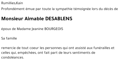 Aimable DESABLENS