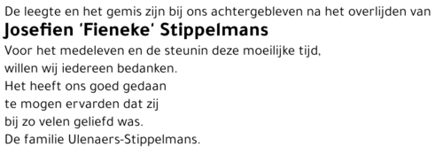 Josefien 'Fieneke' Stippelmans