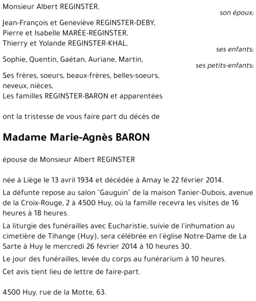 Marie-Agnès BARON