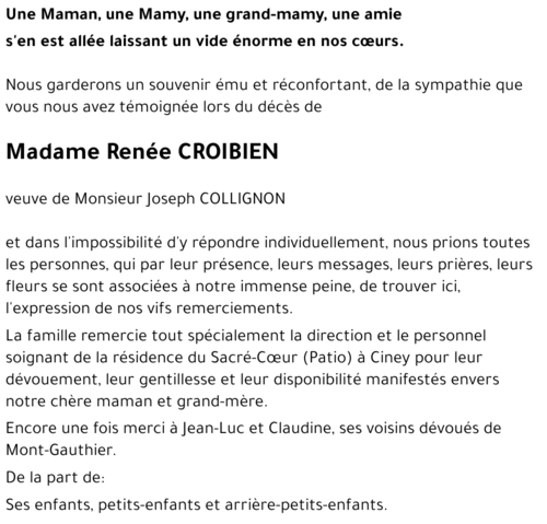 Renée CROIBIEN