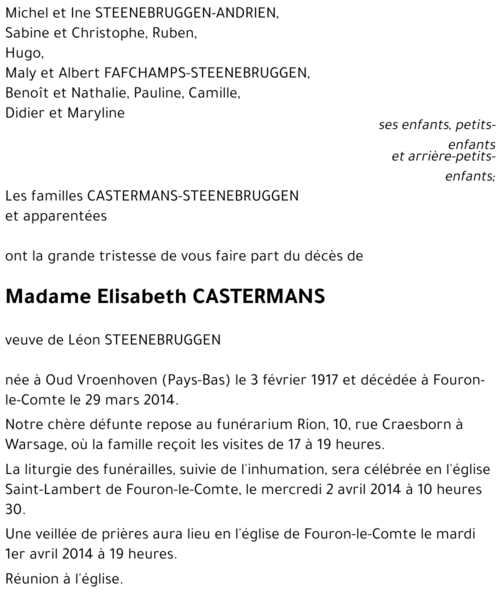 Elisabeth CASTERMANS