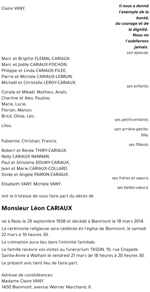 Léon CARIAUX