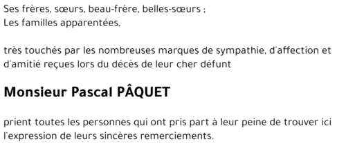 Pascal PÂQUET