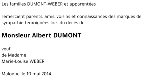 Albert DUMONT