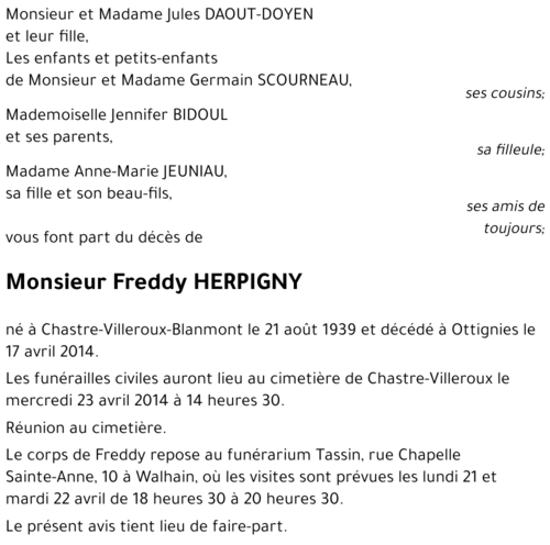 Freddy HERPIGNY