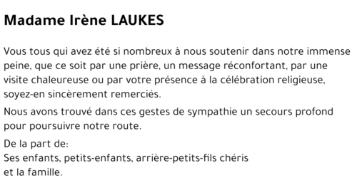 Irène LAUKES