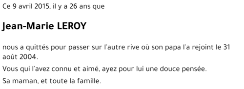 Jean-Marie LEROY