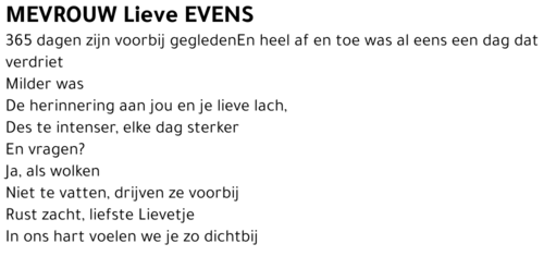Lieve EVENS