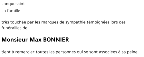Max BONNIER