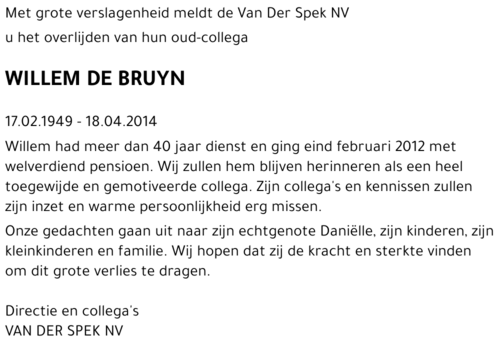 Willem DE BRUYN