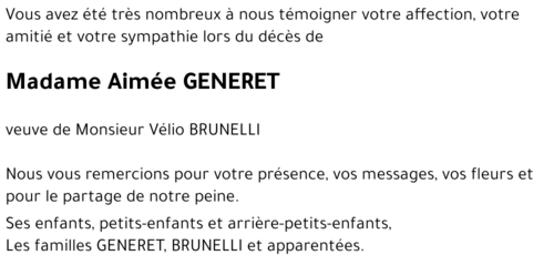 Aimée GENERET