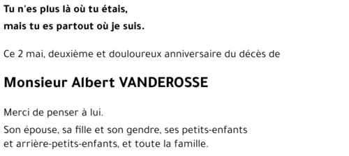 Albert VANDEROSSE