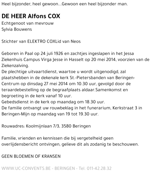 Alfons Cox