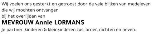 Annie LORMANS