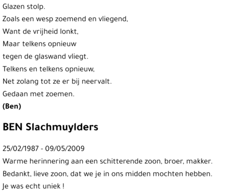 Ben Slachmuylders
