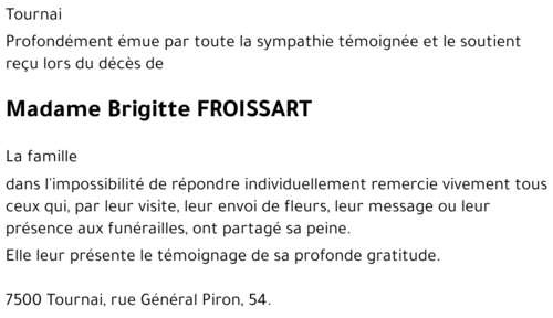 Brigitte FROISSART