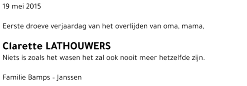 Clarette LATHOUWERS
