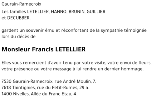 Francis LETELLIER