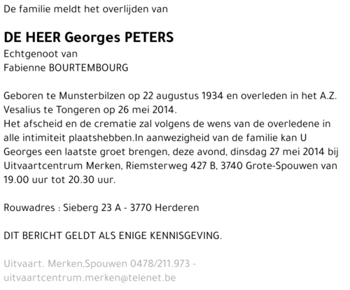 Georges PETERS