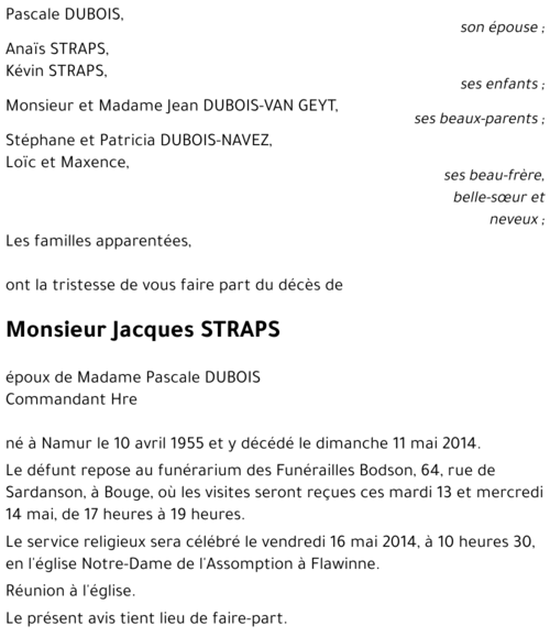 Jacques STRAPS