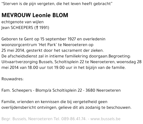 LEONIE Blom