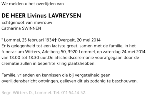Livinus Lavreysen