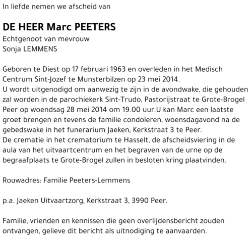 Marc PEETERS