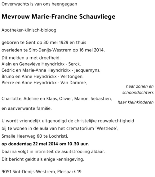 Marie-Francine Schauvliege