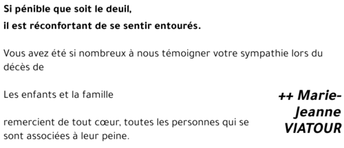 Marie-Jeanne VIATOUR