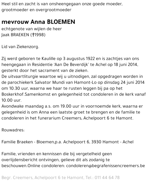 Anna Bloemen